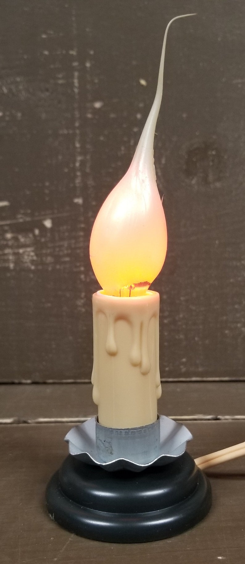 Country Candle Lamp Electric With 5 Watt Silicone Bulb 3 Etsy