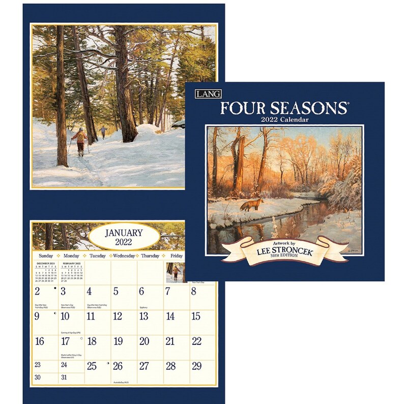 2022 Lang Four Seasons Small Wall Calendar by Lee Stroncek Etsy