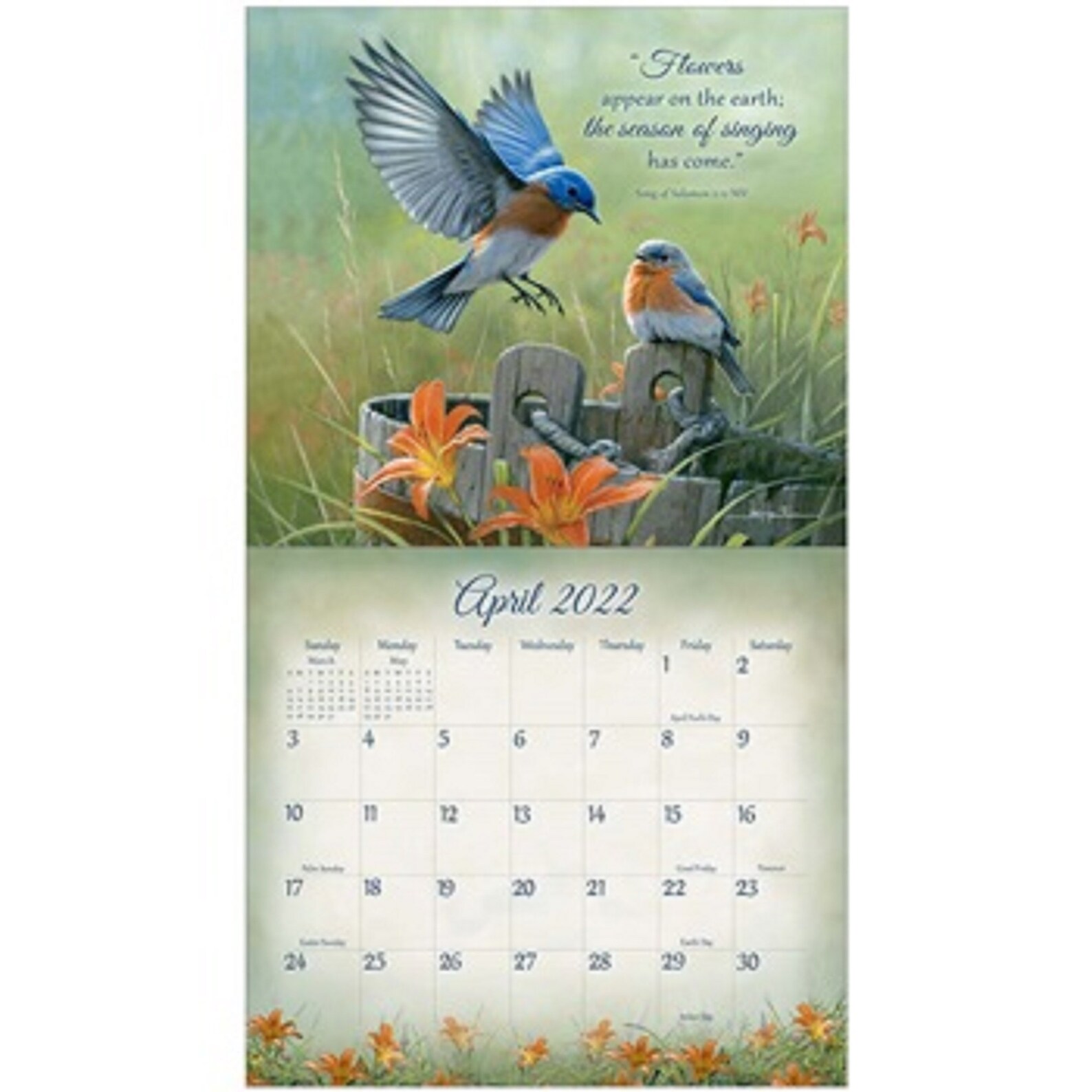 2022 Legacy Songbirds Of Faith Small Wall Calendar By Hautman Etsy