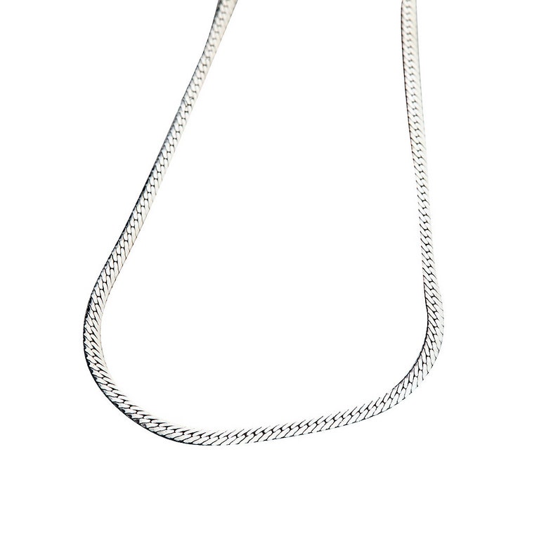 Adjustable Length Snake Chain Italian Rope Silver Chain Gift Idea Silver Charm Chain