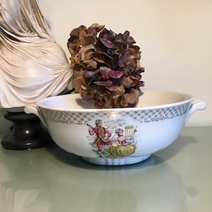 Moulin Des Loops Vintage französische Servierplatte mit einer Renoir-Szene