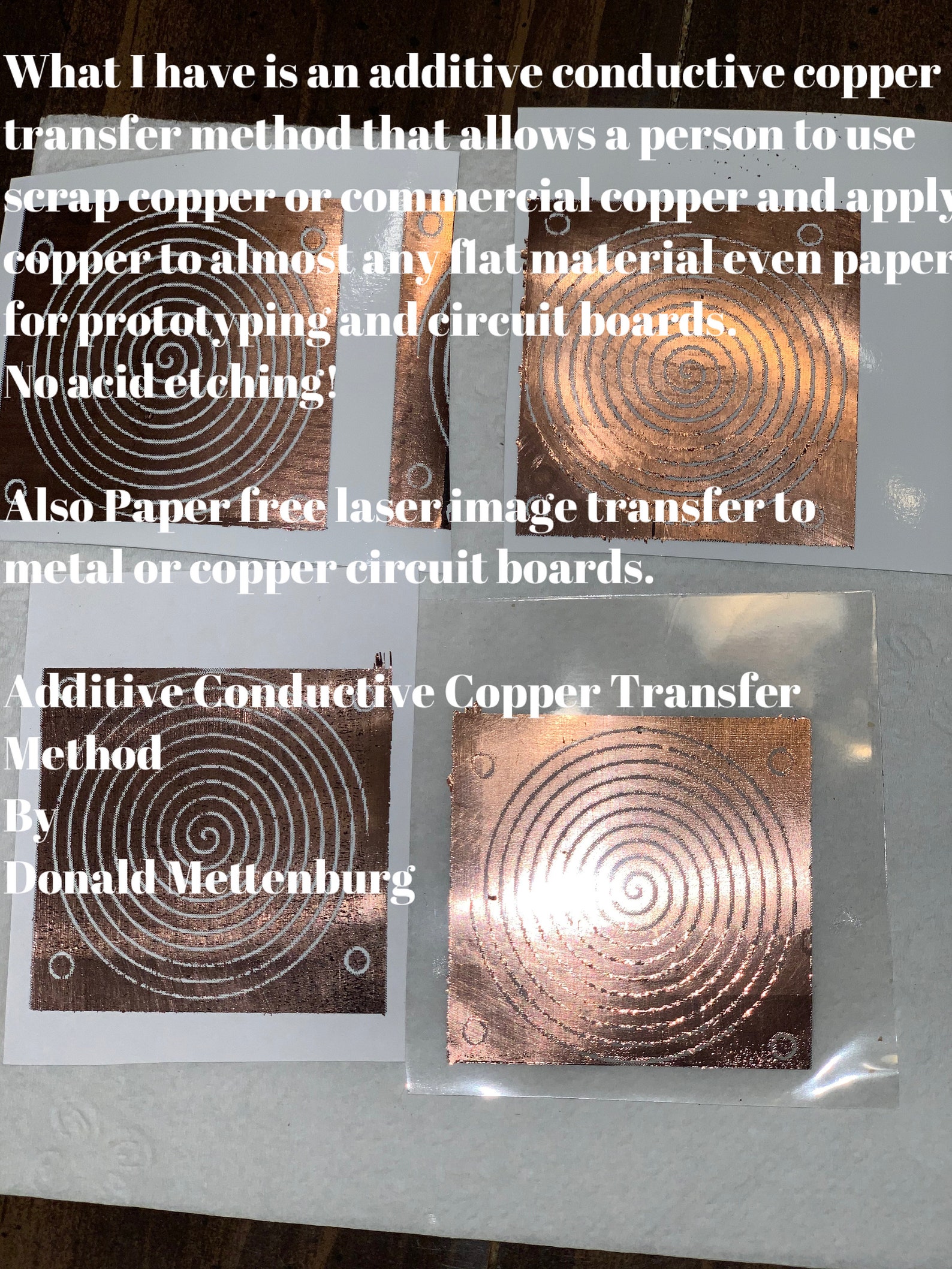 Additive Conductive Copper Transfer From Images for Circuit Etsy