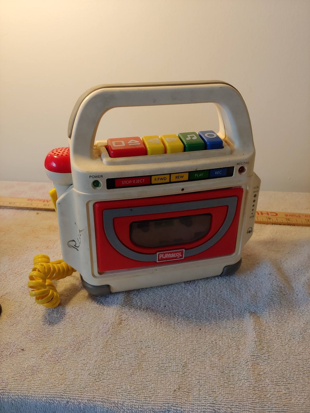 Vintage Playskool Cassette Tape Player Recorder Microphone PS450G Etsy