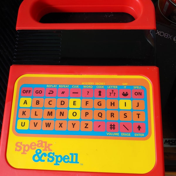 vintage speak and spell learning game by Texas instruments original
