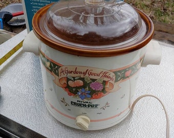 Rival Crock Pot Mo. 3150/2 3-1/2 Qt Vintage Slow Cooker A Garden of Good Things