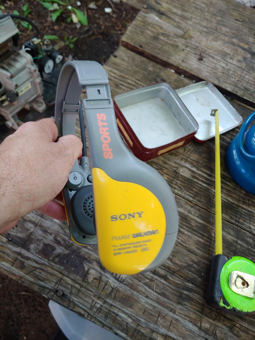 Sony Walkman Sports SRF-HM55 AM/FM Radio Yellow Headset - Etsy