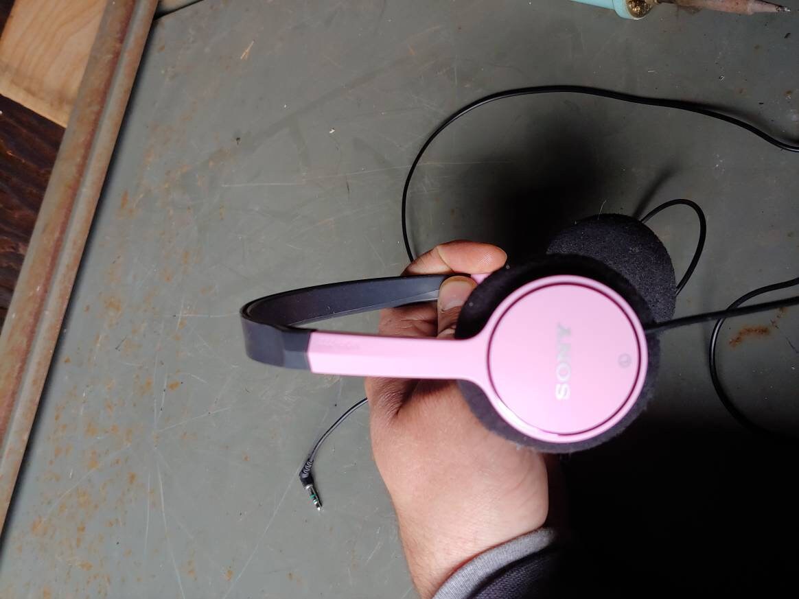 Vintage Sony Walkman headphones 90s pink color Tested Works Etsy