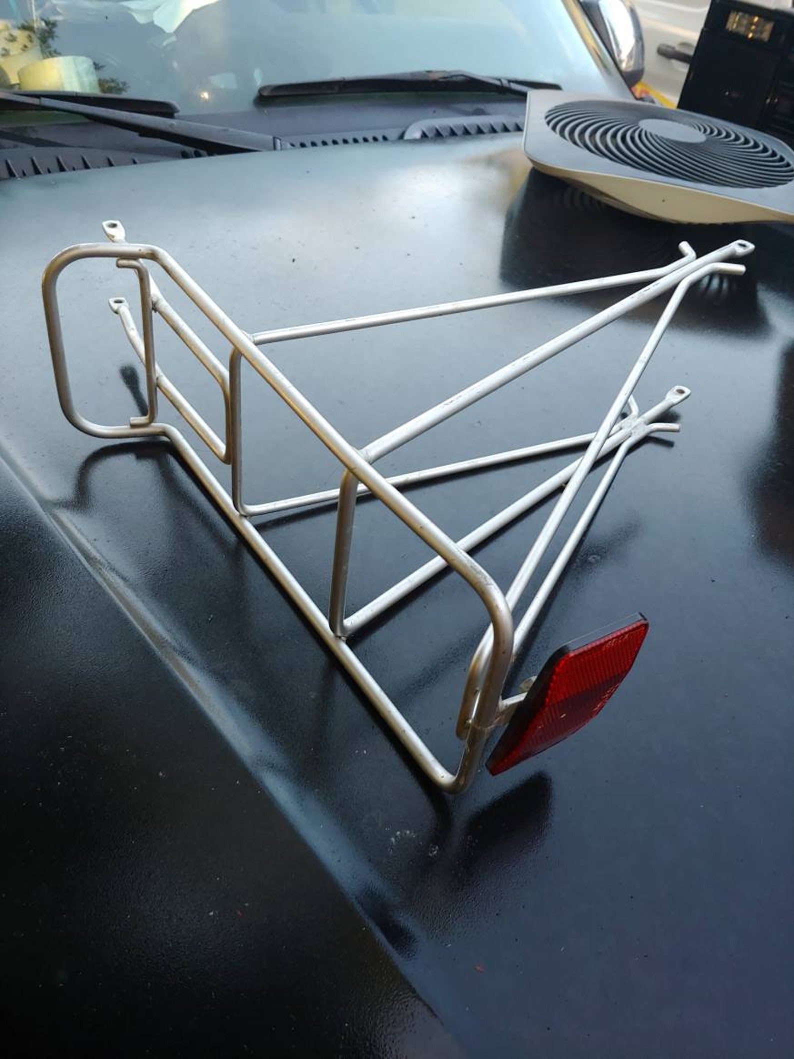 Vintage Bicycle Rear Saddle Baskets Galvanized Steel Wire Etsy