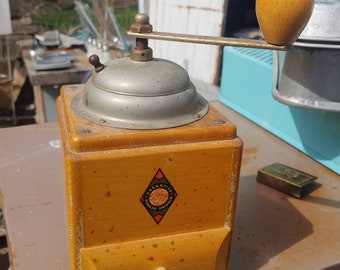 Vintage Armin Trosser Coffee or Spice Grinder Maplewood