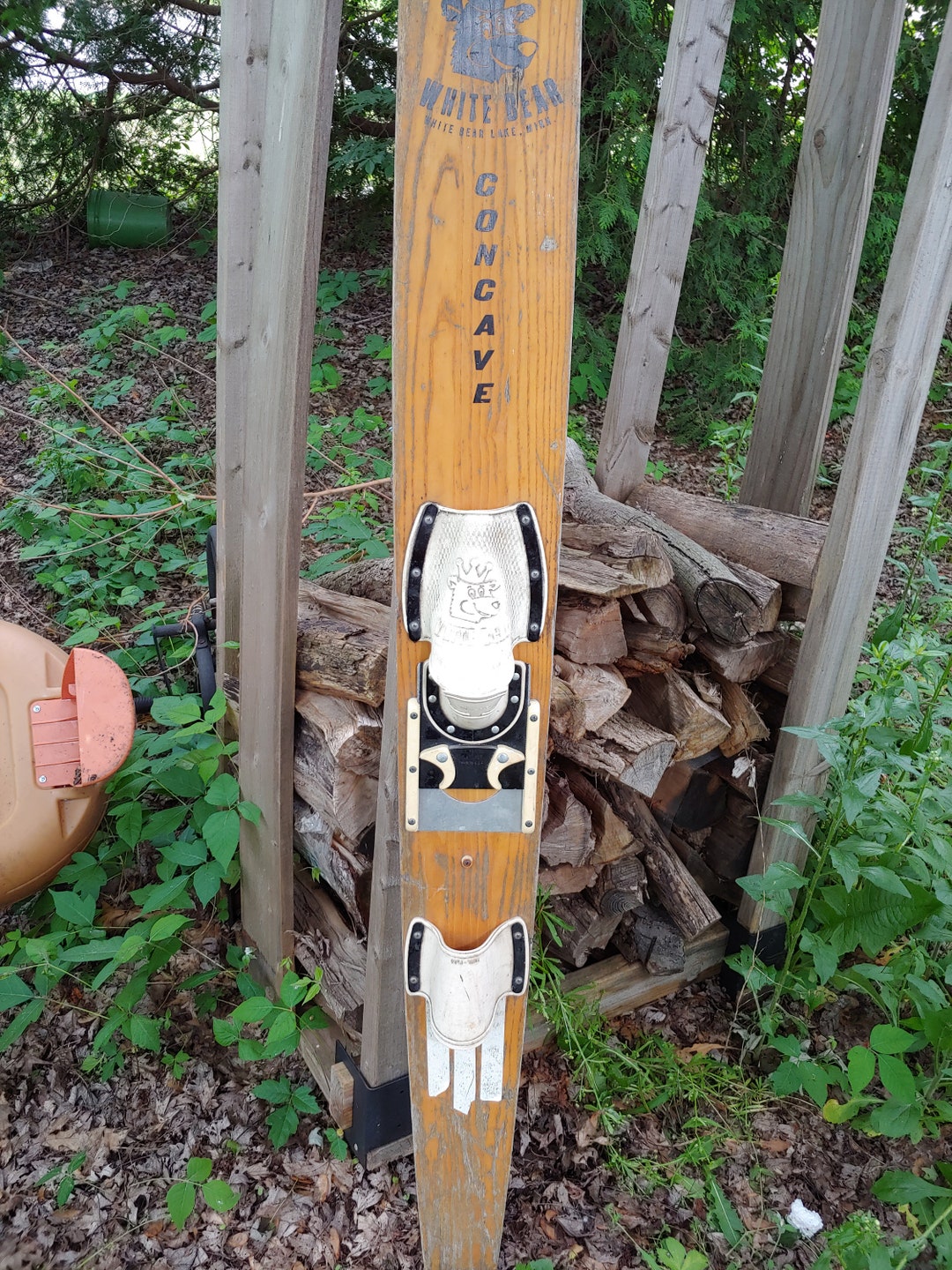 Vintage White Bear Dunes Display Lake Sports 50s Beachfront Wall Hanger