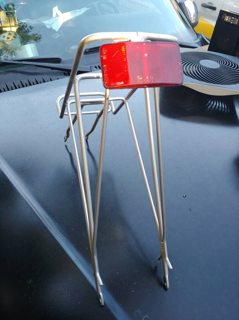 Vintage Bicycle Rear Saddle Baskets Galvanized Steel Wire Etsy