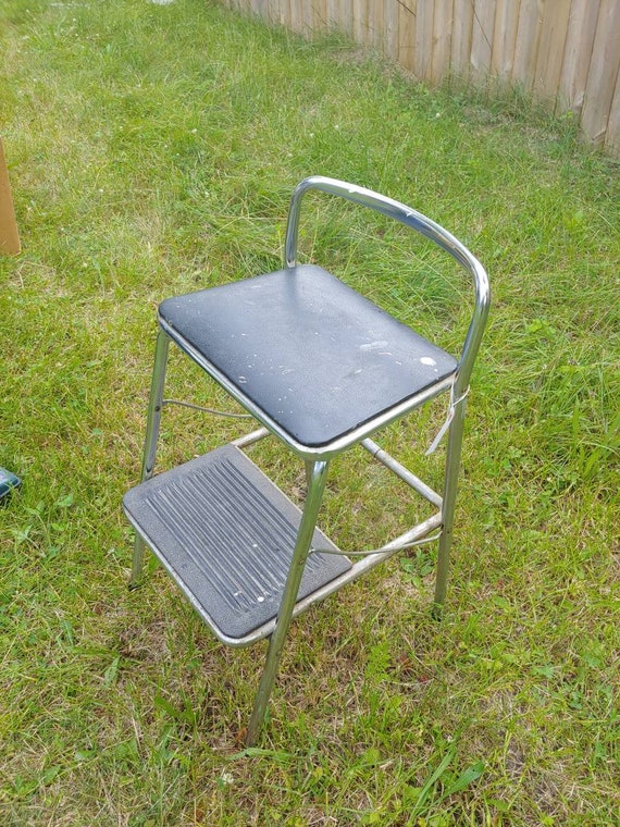 Cosco Folding Utility Kitchen Step Stool Seat Vintage Chair Etsy UK