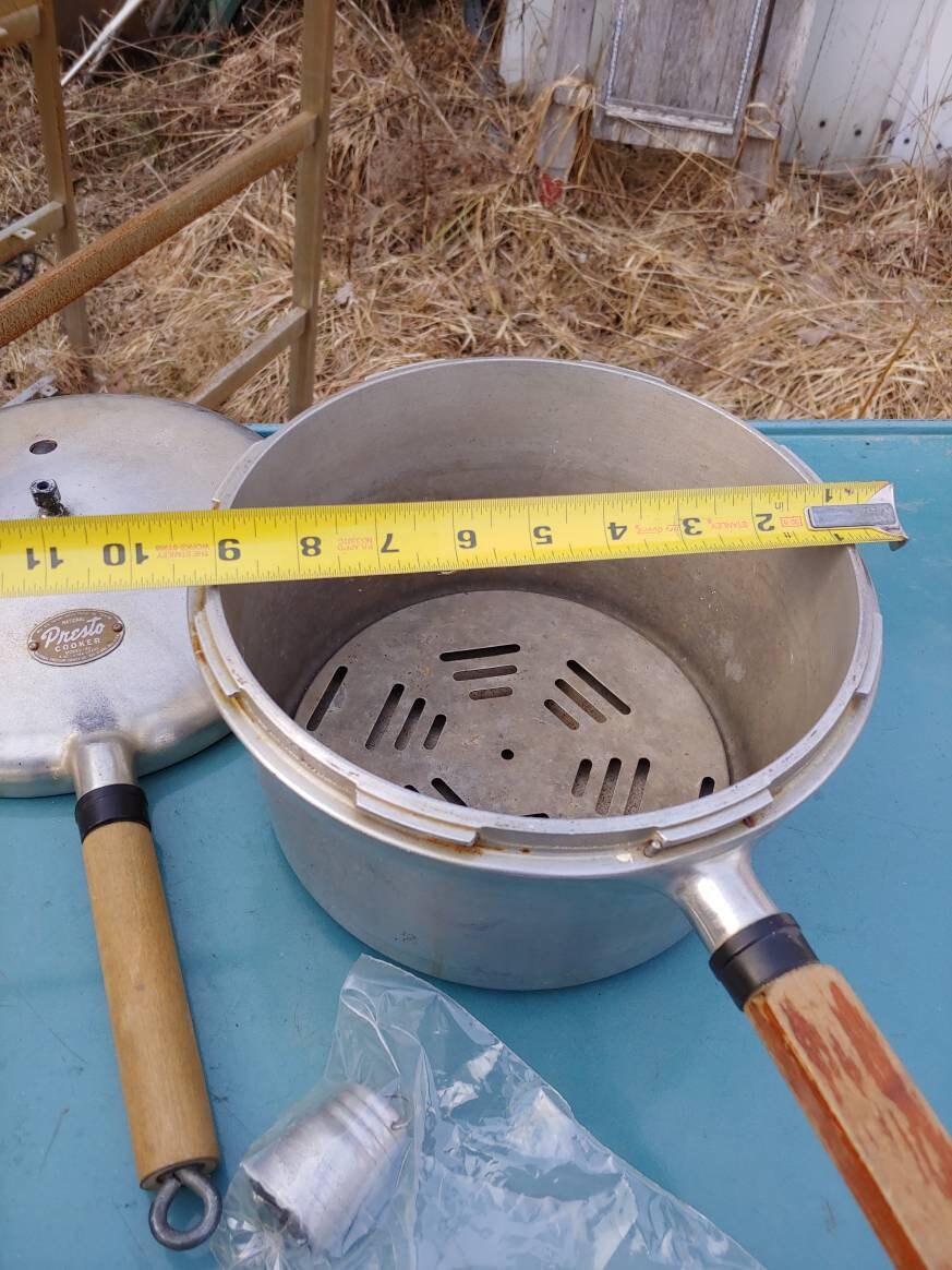 Vintage Presto Stovetop Pressure Cooker 4qt National Aluminum Etsy