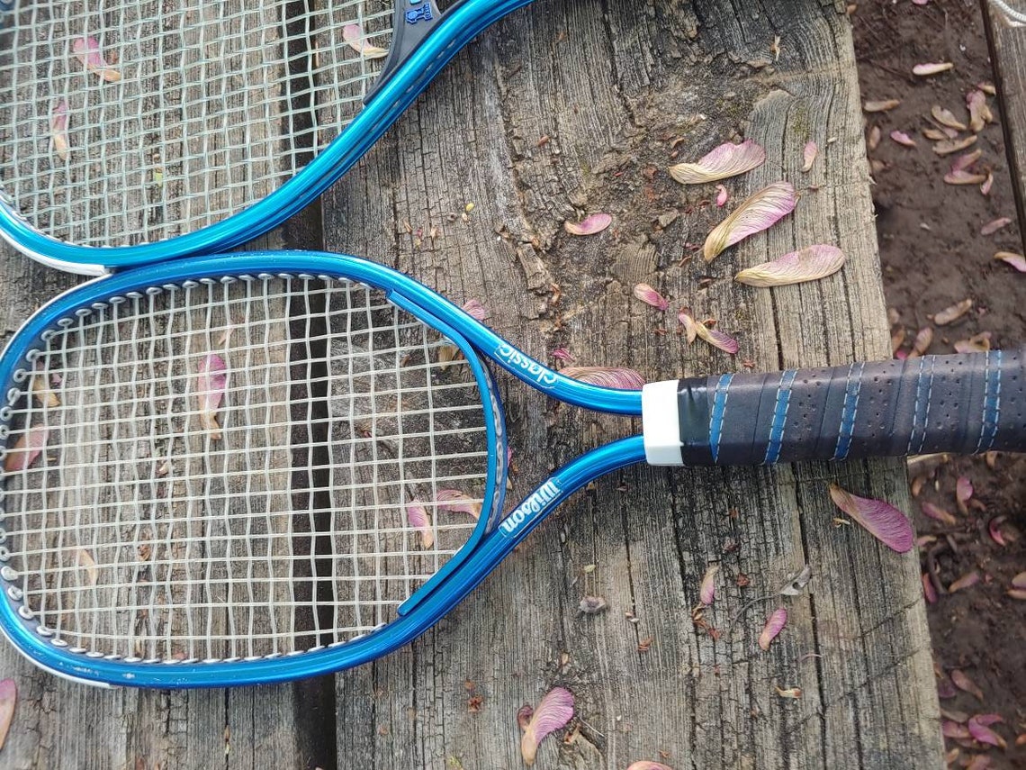 2 1970s Leach eagle Racquetball Racket blue Leach San Diego Etsy