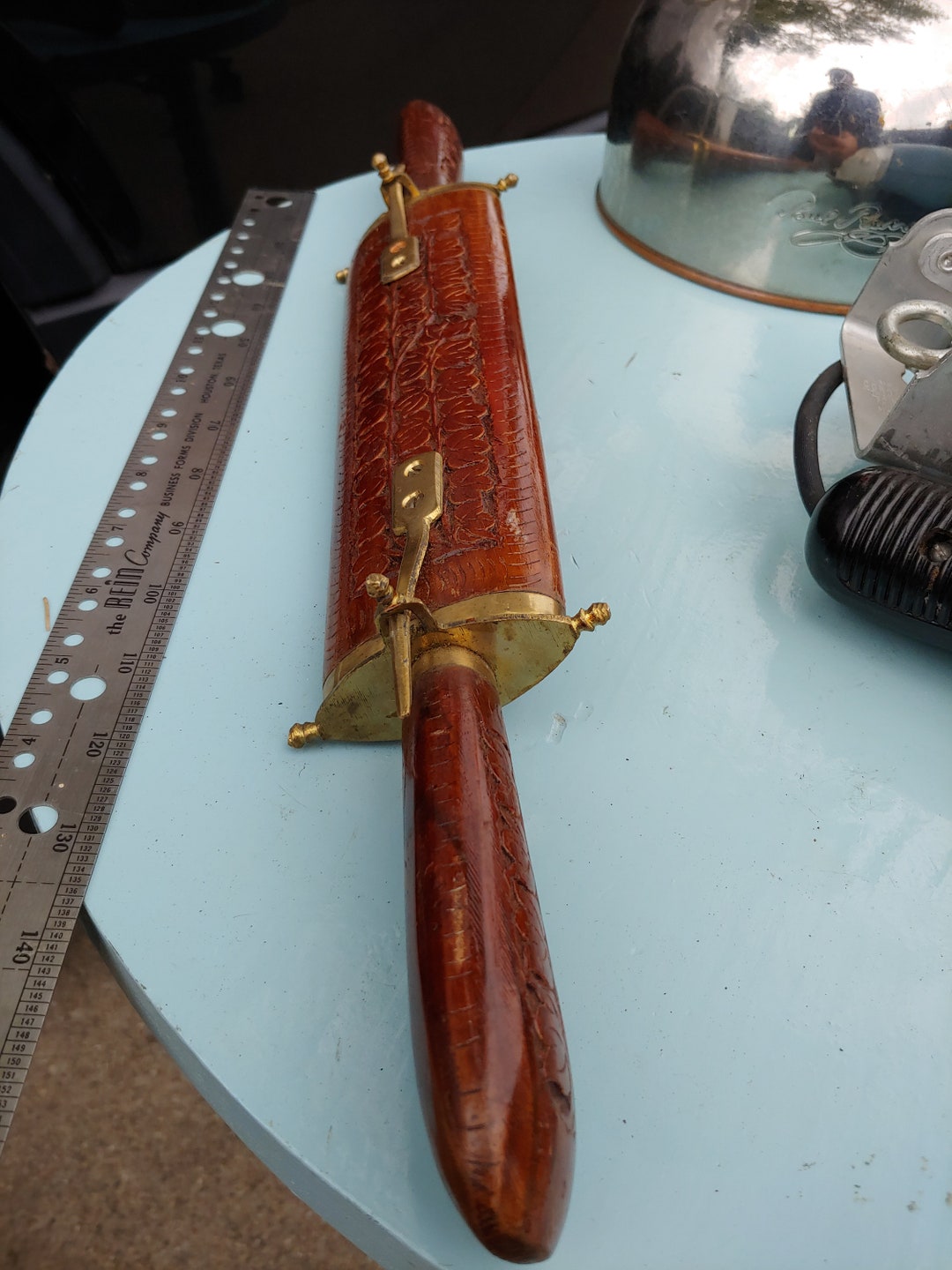 Antique Old India Knife and Fork in Old Wooden Hand Carved Etsy