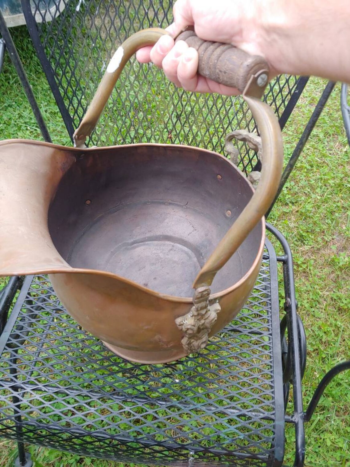 Antike Kupfer Scuttle KohleEimer Übertopf Englisch Kupferware | Etsy