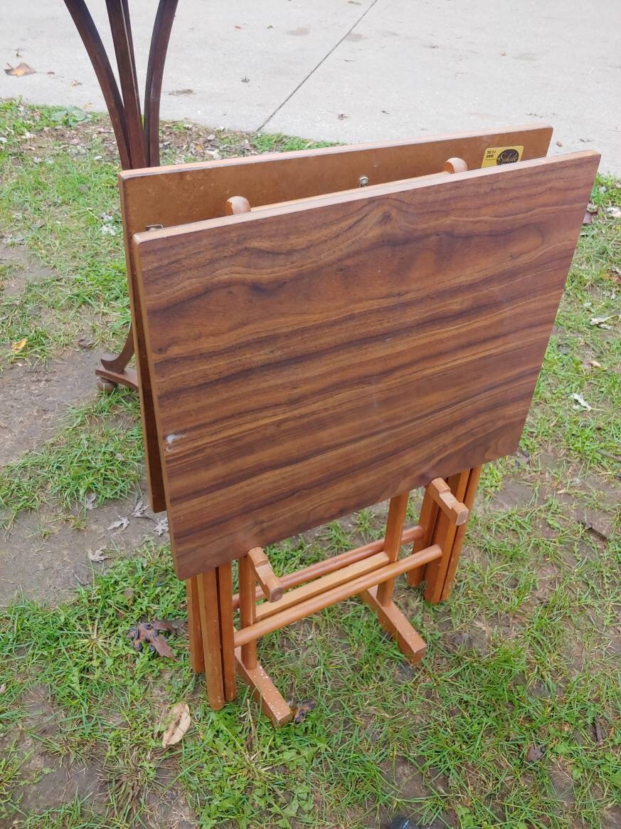 Vintage Scheibe Tv Trays