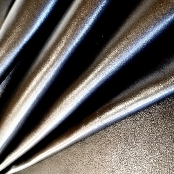 Real black leather sheets Nappa black color Genuine leather fabric Leather supplies Natural soft silky full aniline leather pieces Sheets A4