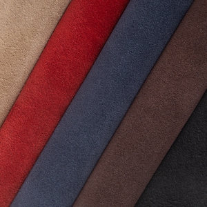 ECHTE WILDLEDER-Bögen Beige Wildleder Rotes Wildleder Marineblaues Wildleder Braunes Wildleder Schwarzes Wildleder Natürliche Velour Lederreste zum Basteln