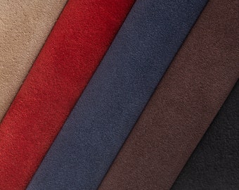 Genuine Suede Leather Sheets: Soft Velour Scraps for Crafting