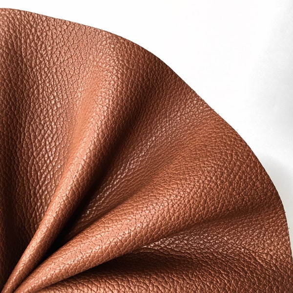 REAL BROWN LEATHER sheets Flotter leather Pebble Leather sheets Genuine texture leather scraps Natural leather pieces Leather for earring