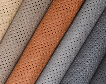 Italian Perforated Leather Sheets: Genuine Cowhide for Automotive Upholstery