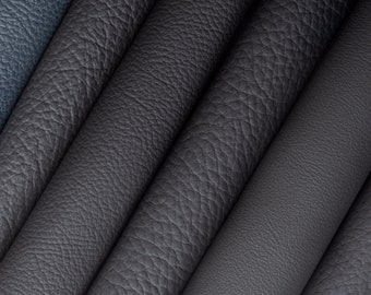 ITALIAN BLACK PEBBLE leather sheets Genuine leather pieces Natural leather Automotive leather sheets Car leather  A4 /A5/A6 leather sheets