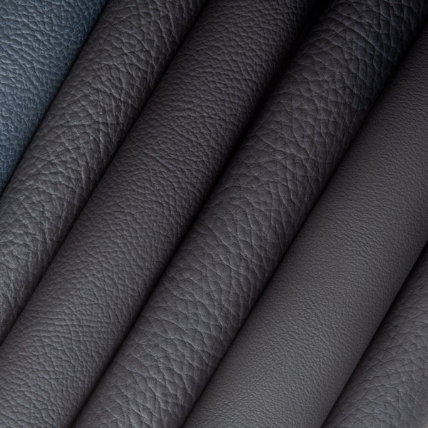 ITALIAN BLACK PEBBLE leather sheets Genuine leather pieces Natural leather Automotive leather sheets Car leather  A4 /A5/A6 leather sheets