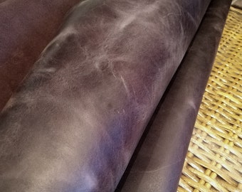 Crazy Horse Leather Sheets: Dark Chocolate Vintage Style Pieces