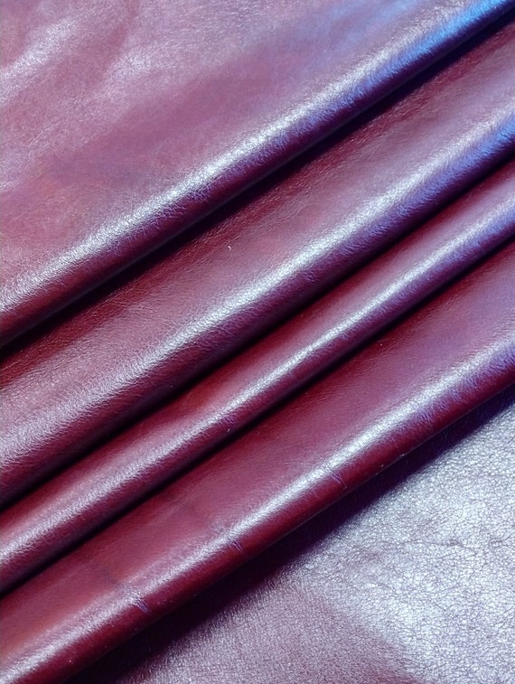 ITALIAN FUCHSIA COLOR Leather Sheets Natural Leather Pieces for Crafting  Leather for Earrings Upholstery Genuine Leather Milano Fuchsia 