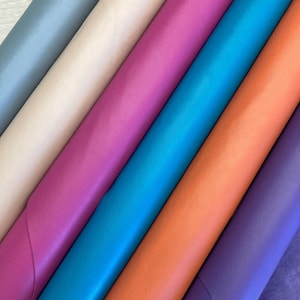 ITALIAN High-Quality Natural Leather for Crafts, DIY Projects, Accessories, Multiple Colors, 1.2 - 1.4 mm Thickness