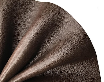 Full Grain Brown Pebble Leather Sheets: DIY Craft Pieces