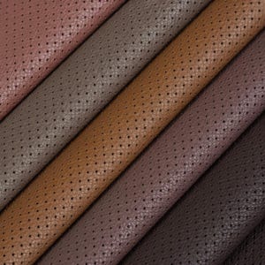 Italian Perforated Leather Sheet: Automotive Upholstery, Crafting Leather