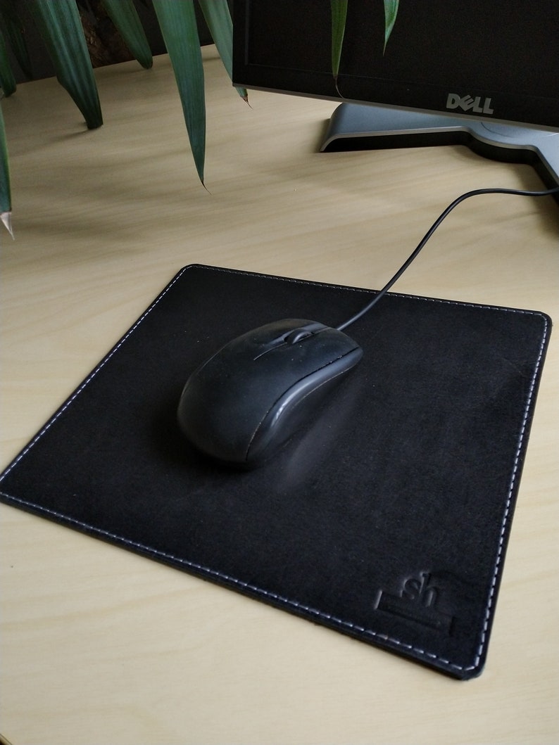 Leather Desk Pad Table Placemat Leather Mouse Pad Desk Mat Etsy