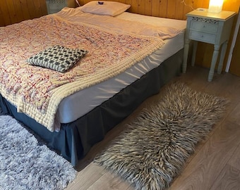 Handwoven Woolen Fluffy Rug, Fireside Woven Cover, Cozy Natural Rug, Warm Carpet, Woolen Warm Rug, Natural Cozy Area Rug, Floor Wool Rugs