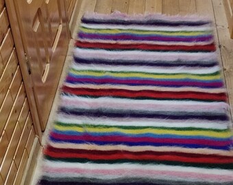 Hand Woven Wool Rug Nordic Scandinavian Style, Area Rug for Bedroom, Living Room Floor Decor, Handmade Kilim Rug, Hand Woven Bedroom Rug
