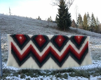 Soft Throw Blanket, Traditional Handmade Wool Blanket, Wool Blanket Throw, Organic Sheep Wool Area Rug, Warm Natural Wool Blanket, Carpet