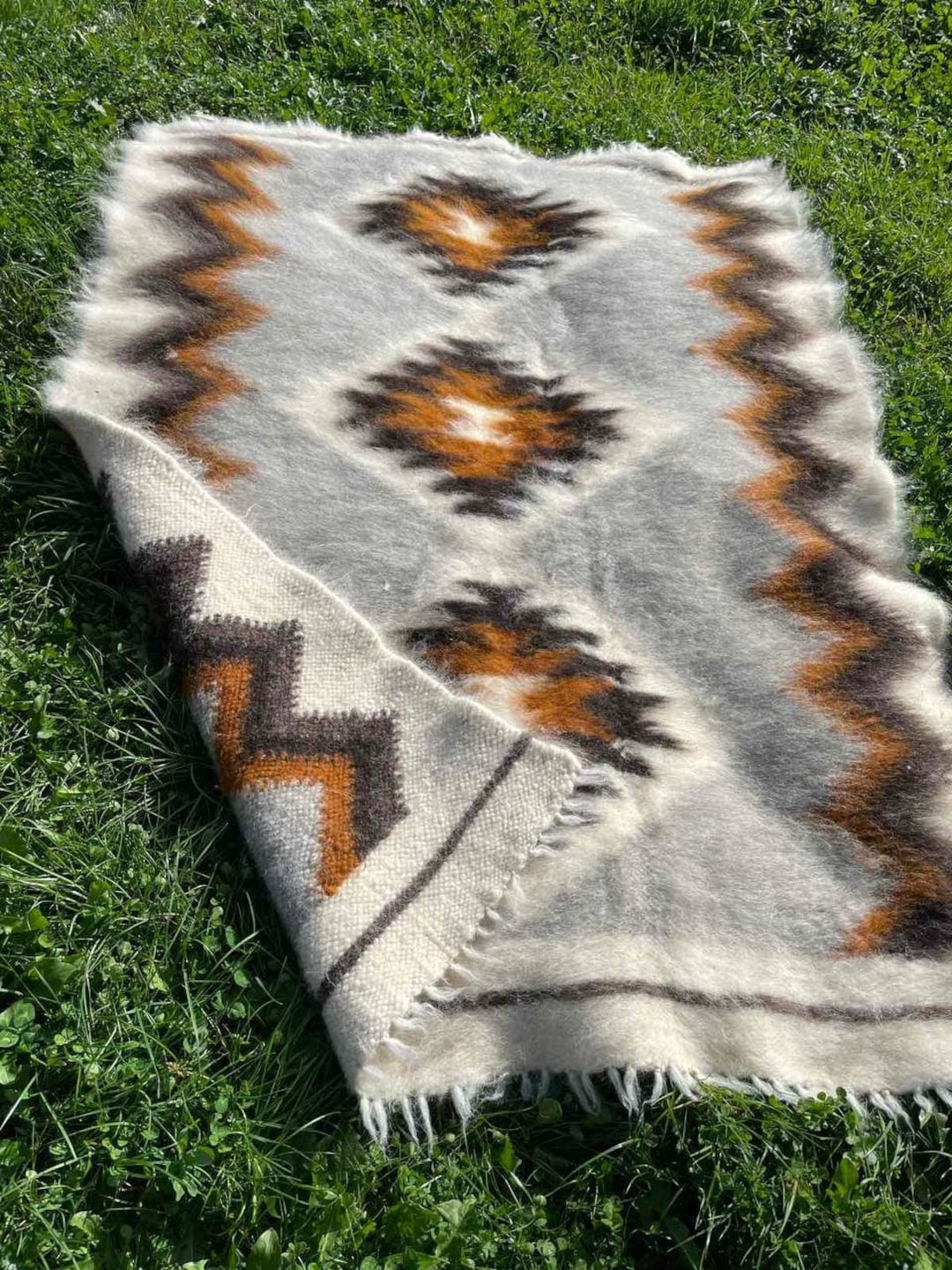 Woolous Rug Handmade Woolly Rug, Handwoven Kilim Wool Rug, Vintage Ethnic Floor Rug ...