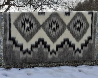 Handgefertigte Wolle Decke, Natürliche Schafwolle Decke, Bio Bettdecke, Traditionelle Handgefertigte Bettwäsche, Warme Wolldecke, Bettdecke