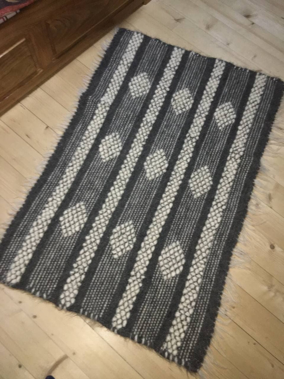 Wool blanket Soft wool rug Ukrainian blanket Woven Etsy