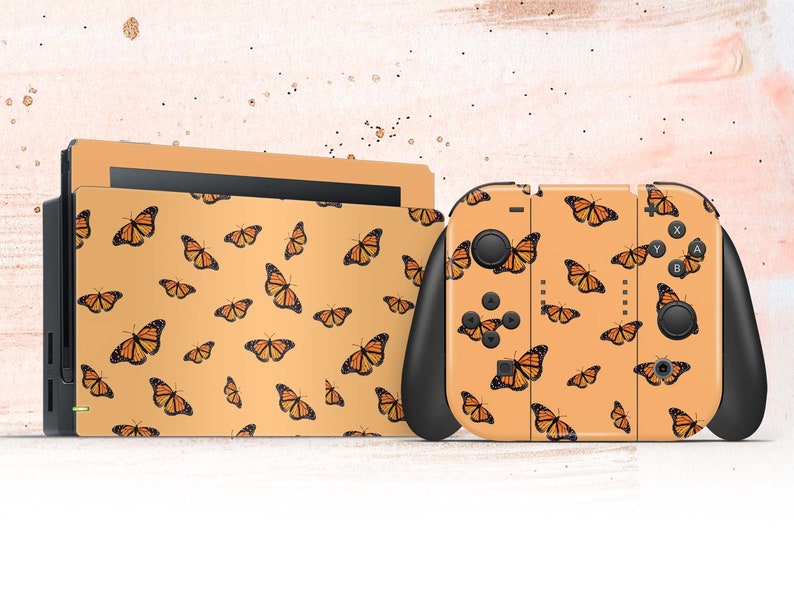 Butterflies Switch Nintendo Dock Joy Cons Switch Butterfly Etsy