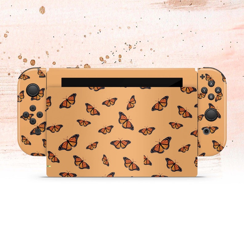 Butterflies Switch Nintendo Dock Joy Cons Switch Butterfly Etsy
