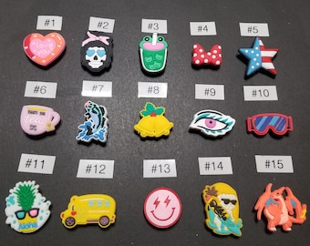 Funny themed shoe charms/bracelet charms