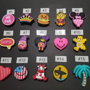 Random variety shoe charms/shoe clips
