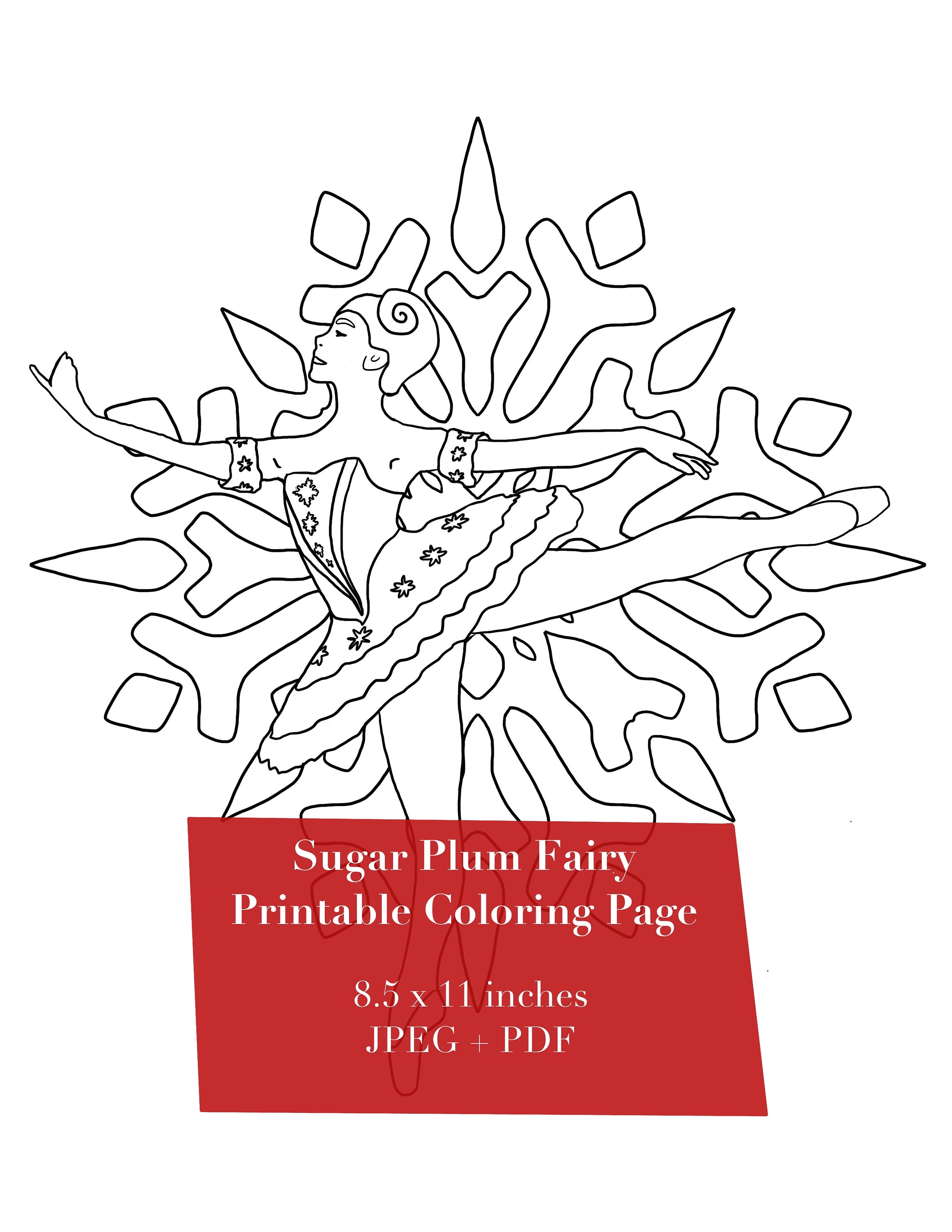 Sugar Plum Fairy Coloring Page