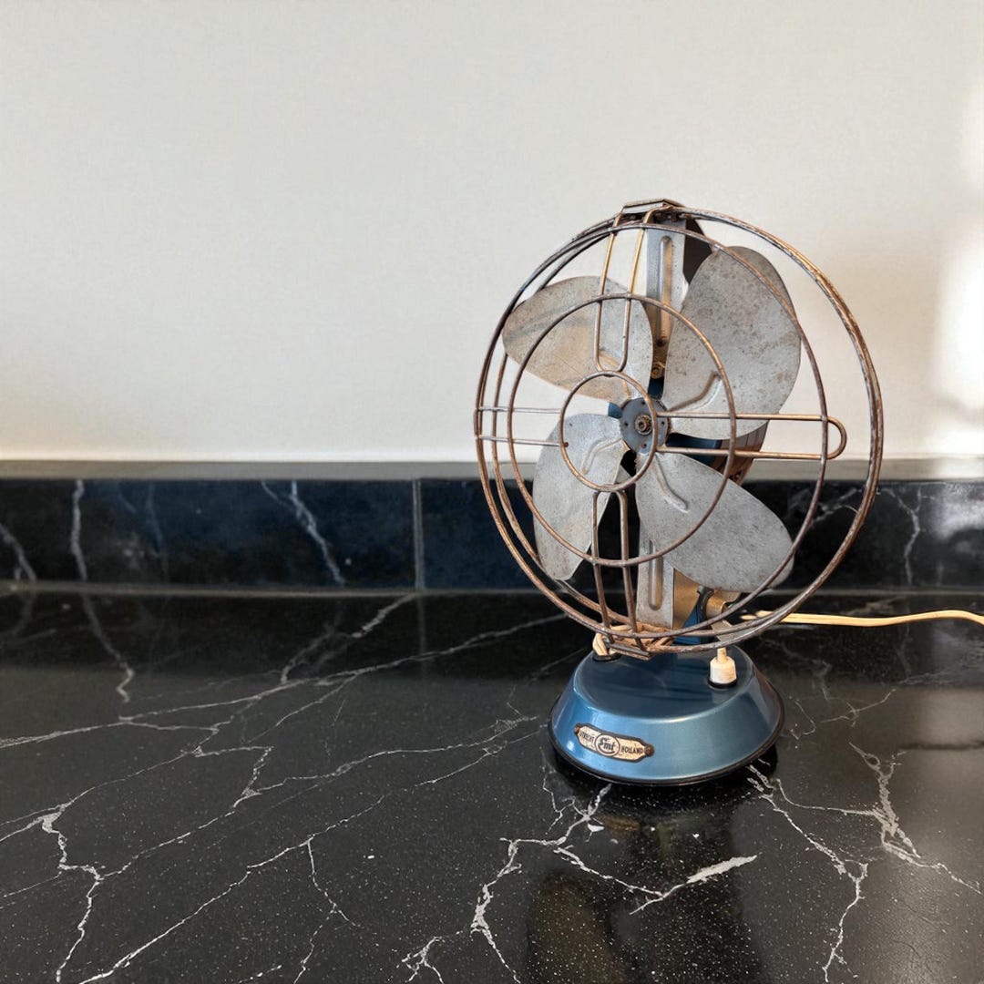 Vintage Fan - Emi Utrecht Holland - Industrial - Wall Fan in Good ...