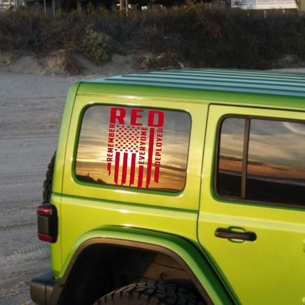 Remember Everyone Deployed Vehicle Vinyl Decal