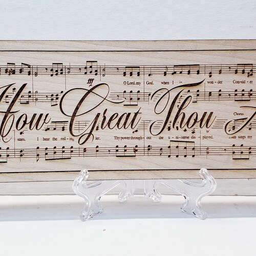 How Great Thou Art Sign Wall Decor Christian Signs Hymn Etsy