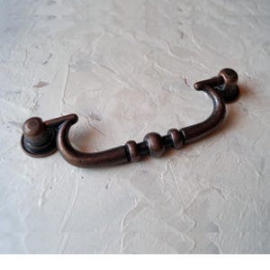 Old bronze dresser handles - Drawer pulls - Cabinet knobs