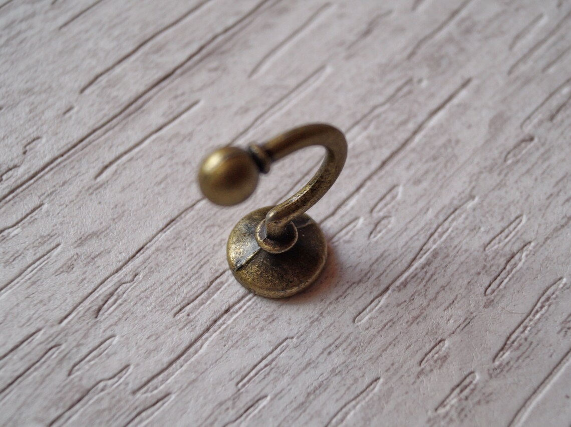 1.3 Brass Key Hooks Small Decorative Hook Key Hanger Etsy